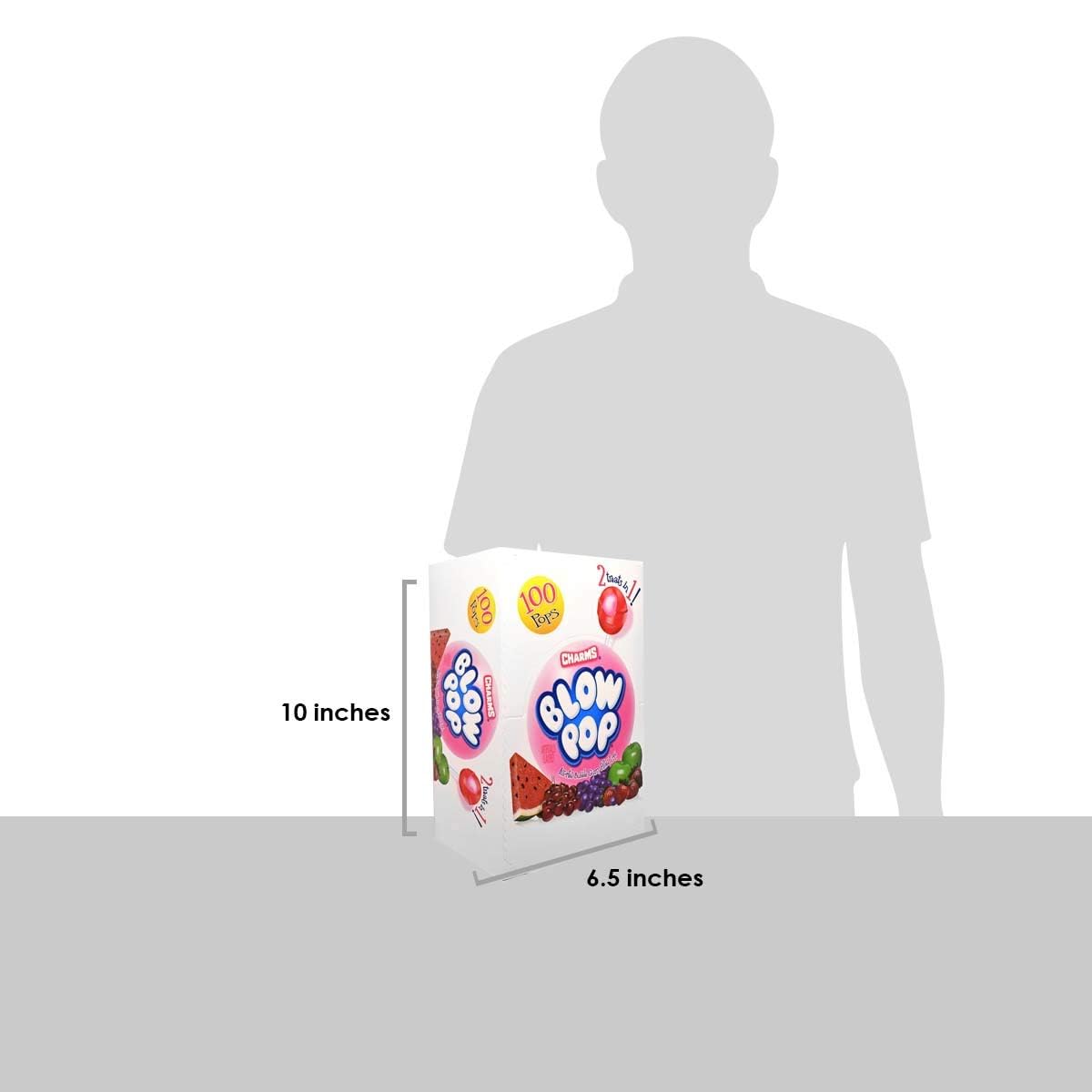 Charms Blow Pops, Assorted Flavors, 100-Count