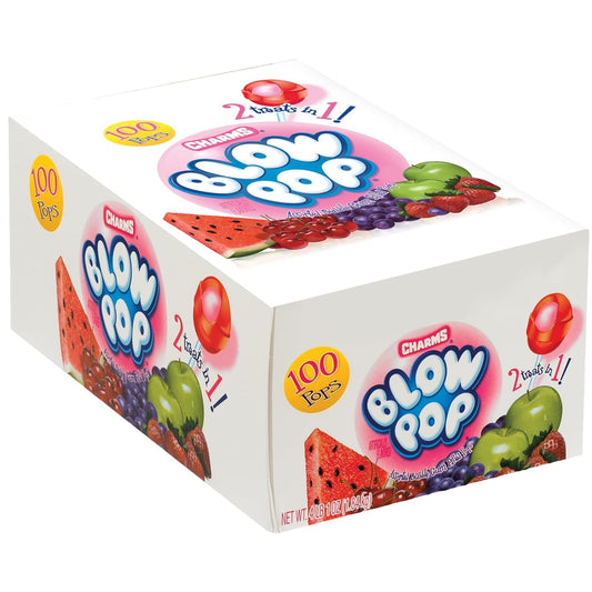 Charms Blow Pops, Assorted Flavors, 100-Count