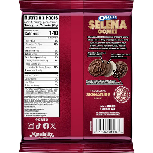Selena Gomez OREO Cookies, Chocolate and Cinnamon Creme